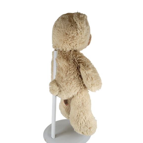 Plush Teddy Bear 14" Cream Tan Stuffed Animal Soft Toy 2015 Ty Inc Stuffy Plushy - Picture 4 of 13